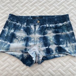J BRAND Cut Off Tie-Dye Shorts